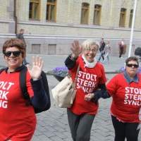 Glade paradedeltagere Glade paradedeltagere