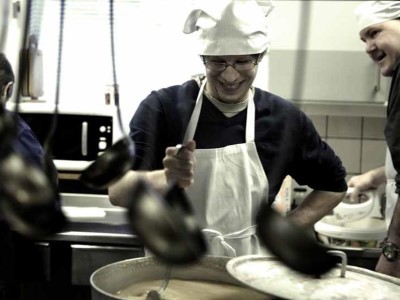 Elev på kokk og servitør utdanning