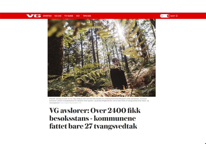 Faksimile VG Besøksforbud