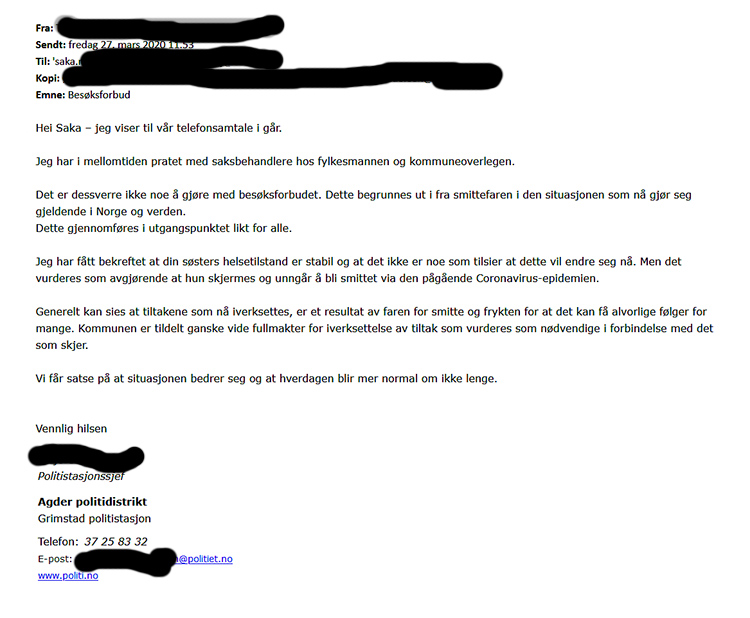 E-post fra politiet e-post fra politiet