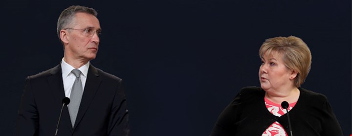 Jens Stoltenberg og Erna Solberg