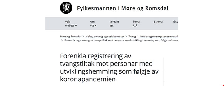 Fra fylkesmannens nettside