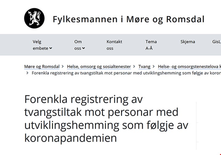 Fra fylkesmannens nettside