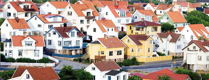 Foto av eneboligbebyggelse