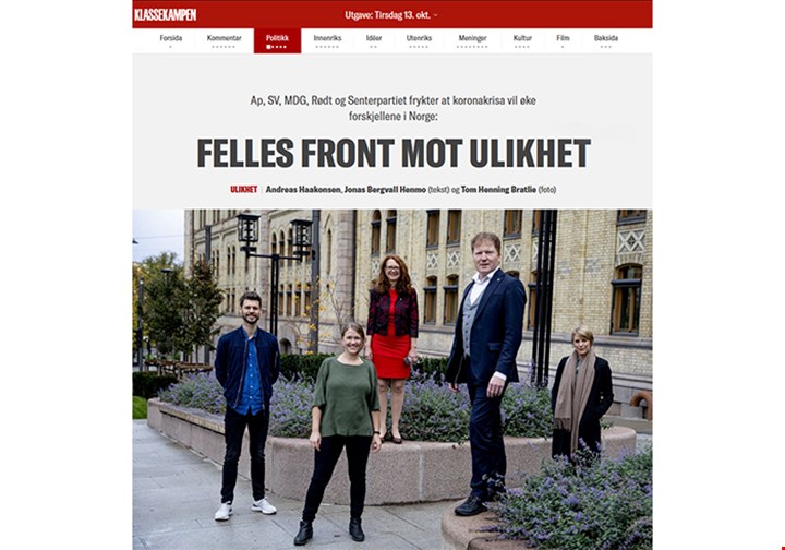 Skjermdump Klassekampen