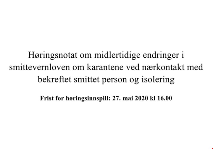 Kort høringsfrist