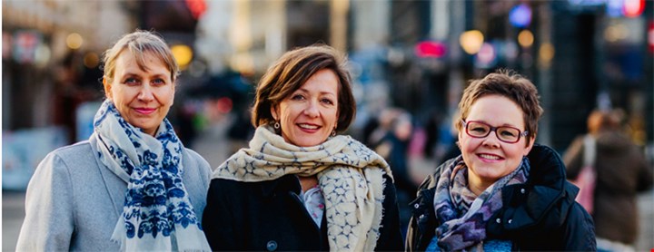 Anna Solberg, Siri Fuglem Berg og Åsta Årøen