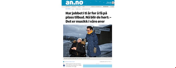 Faksimile fra Avisa Nordland