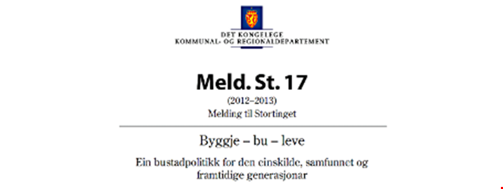 Forsiden av stortingsmeldingen