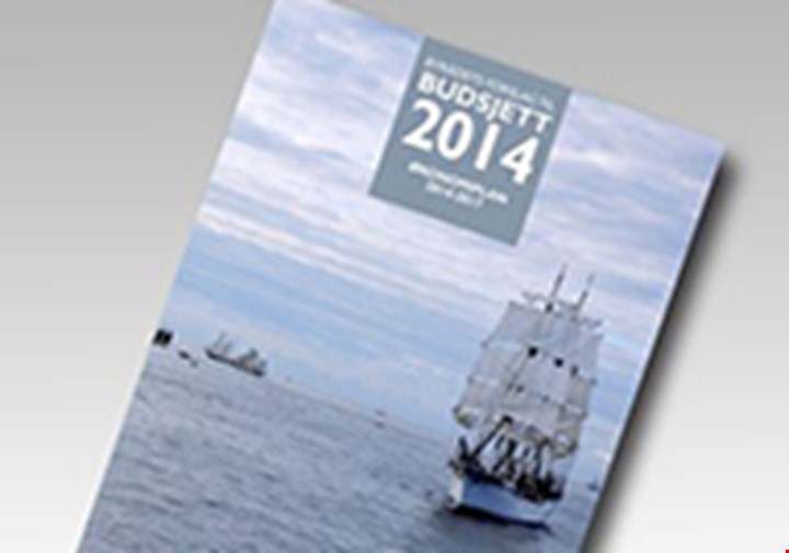 Foto av budsjettdokumentet for Bergen