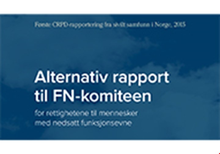 Forsiden til den alternative rapporten til FN-komiteen