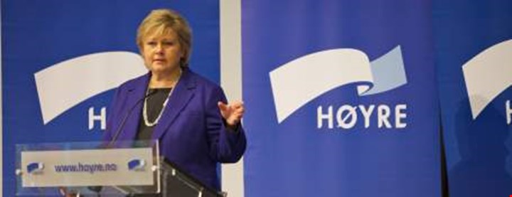 Foto av Erna Solberg