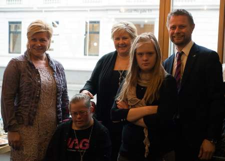 Siv Jensen (Frp), Erna Solberg (H) og Bent Høie (H) forteller at BPA skal rettighetsfestes