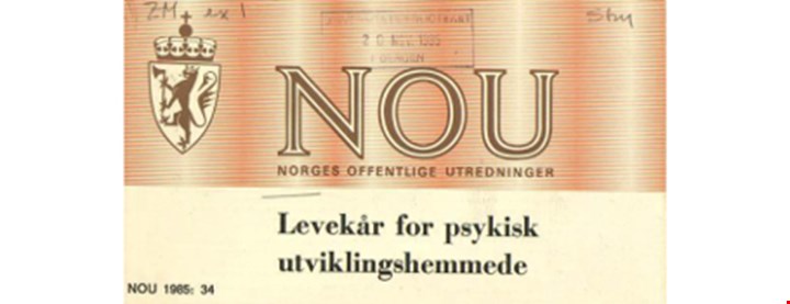 Fremsiden av Lossusutvalgets innstilling