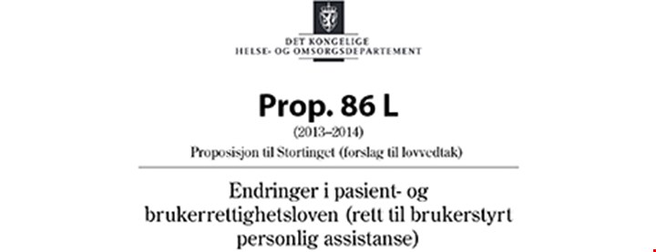 Fremsiden av lovforslaget