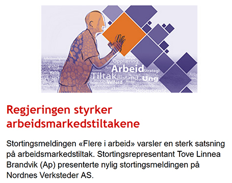 Utklipp fra NFU sine nettsider