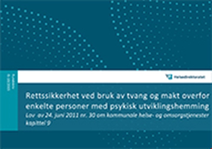 Forsiden til rundskriv om bruk av tvang og makt