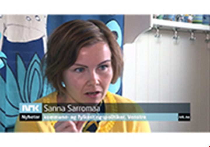 Skjermdump av Dagsrevyinnslag