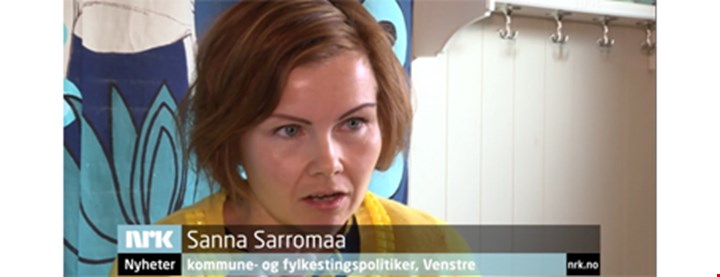 Skjermdump av Dagsrevyinnslag