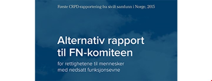 Forsiden til den alternative rapporten til FN-komiteen