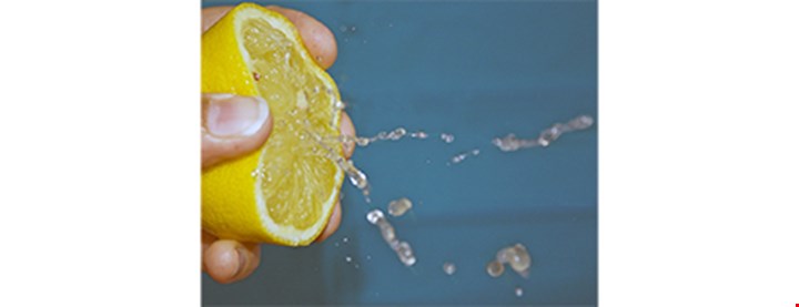 Skvising av sitron