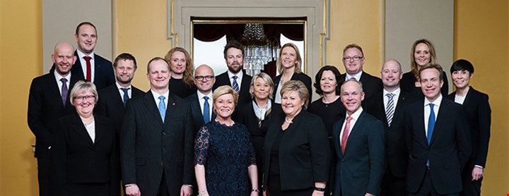 Foto av regjeringen Solberg