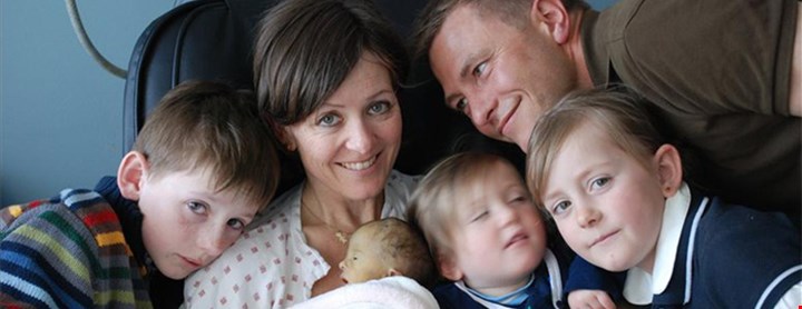 Siri Fuglem Berg med familie