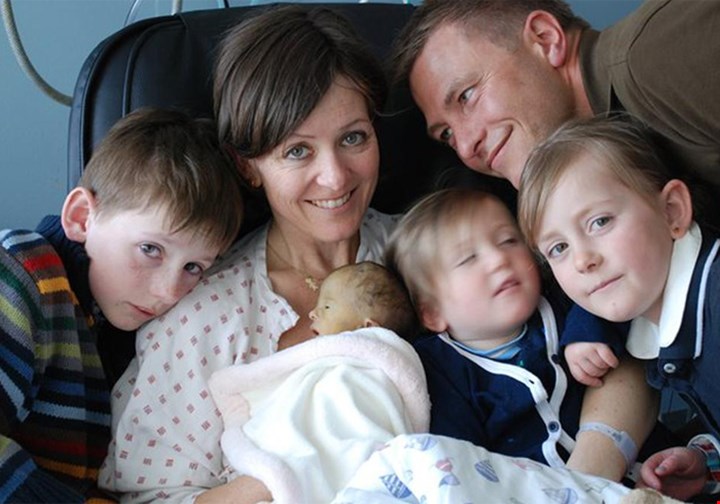 Siri Fuglem Berg med familie