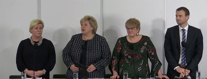 Siv, Erna, Trine og Kjell Ingolv