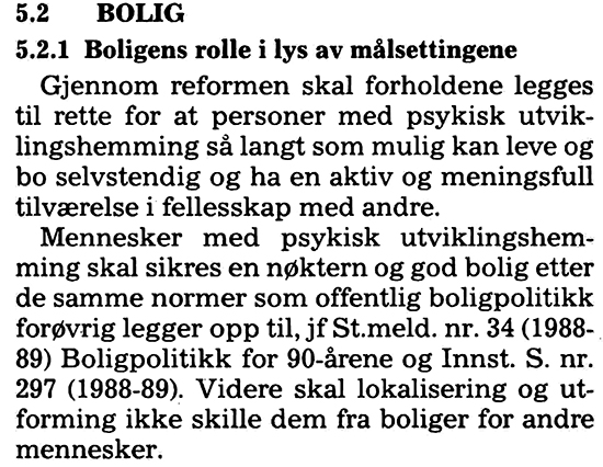 Utklipp fra St.meld. 47 (1989-90) om bolig 1 Utklipp fra St.meld. 47 (1989-90) om bolig 1