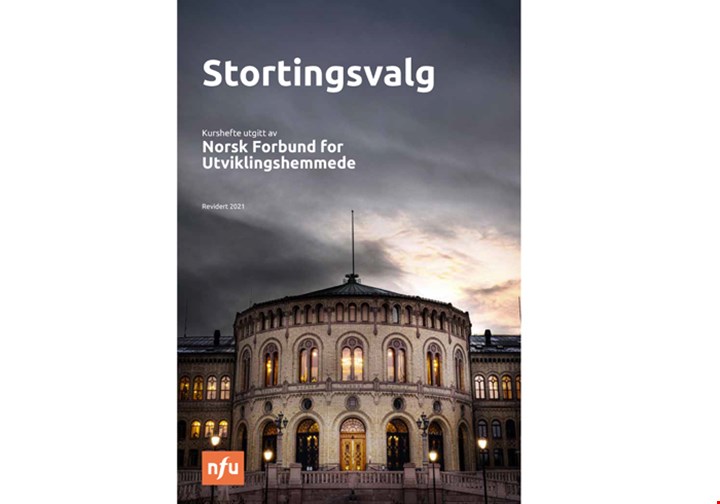 Forsiden til kursheftet om stortingsvalg