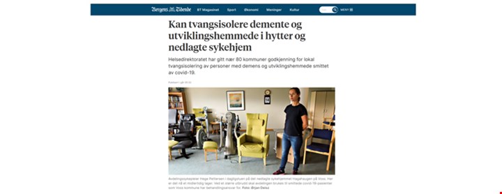 Faksimile fra Bergens Tidendee