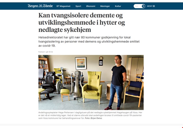 Faksimile fra Bergens Tidende