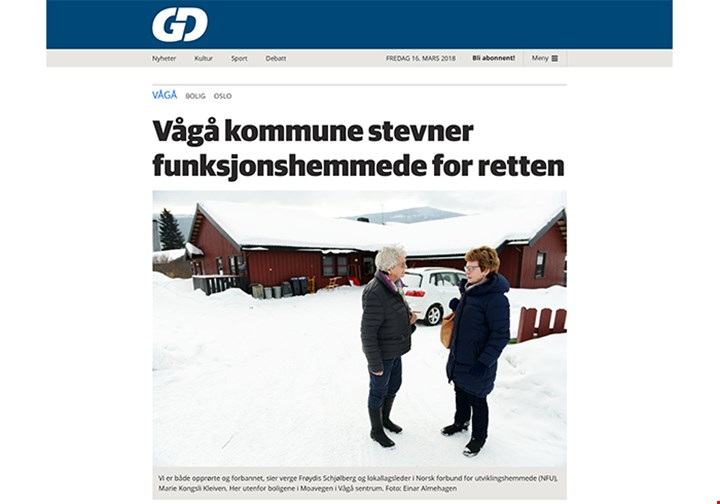 Faksimile fra Gudbrandsdølen Dagningen